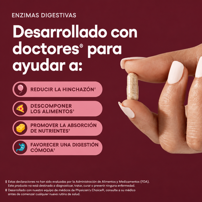 Enzimas Digestivas Physician's Choice - 30 CAPSULAS