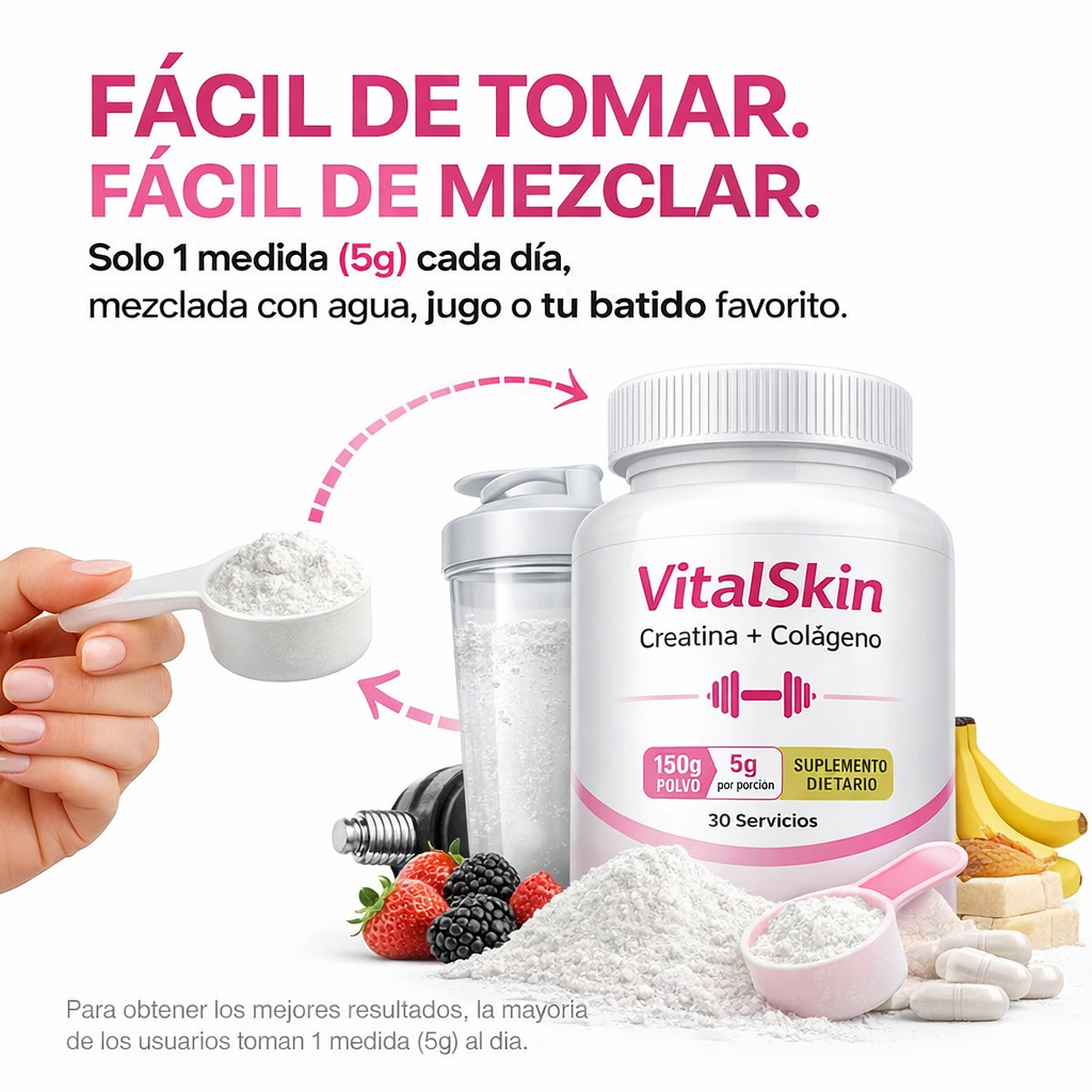 VitalSkin® Creatina + Colágeno 150g