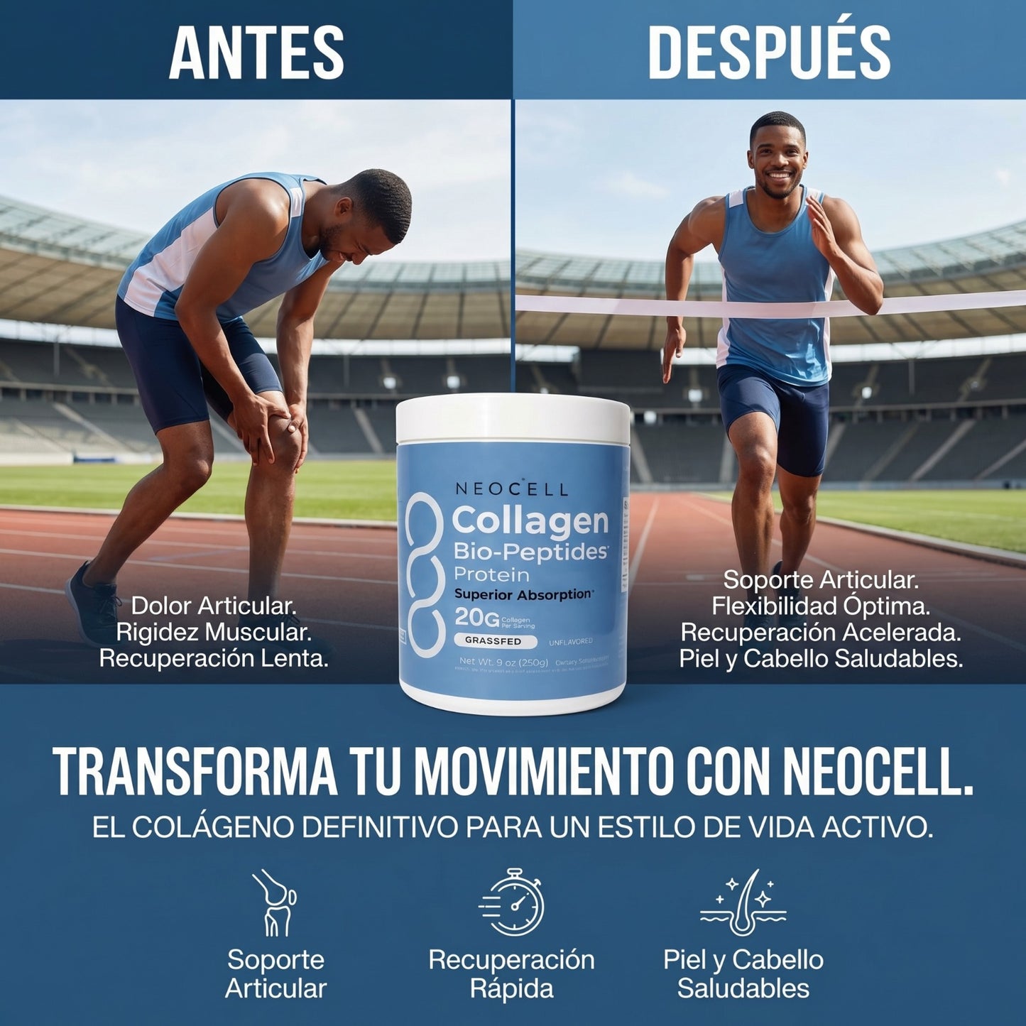 Collageno Bio - Peptides Protein Neocell® 250g + Scoop de regalo